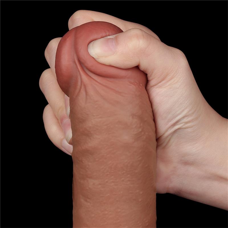 Dildo Sliding Skin 9.5 Brown