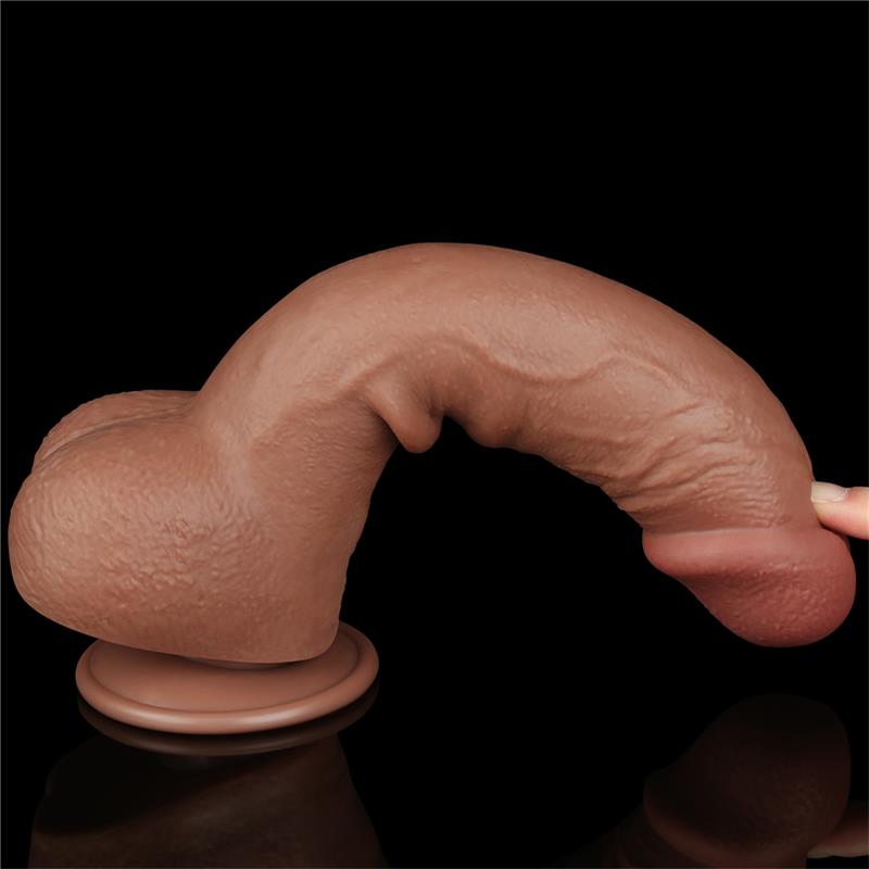 Dildo Sliding Skin 9.5 Brown