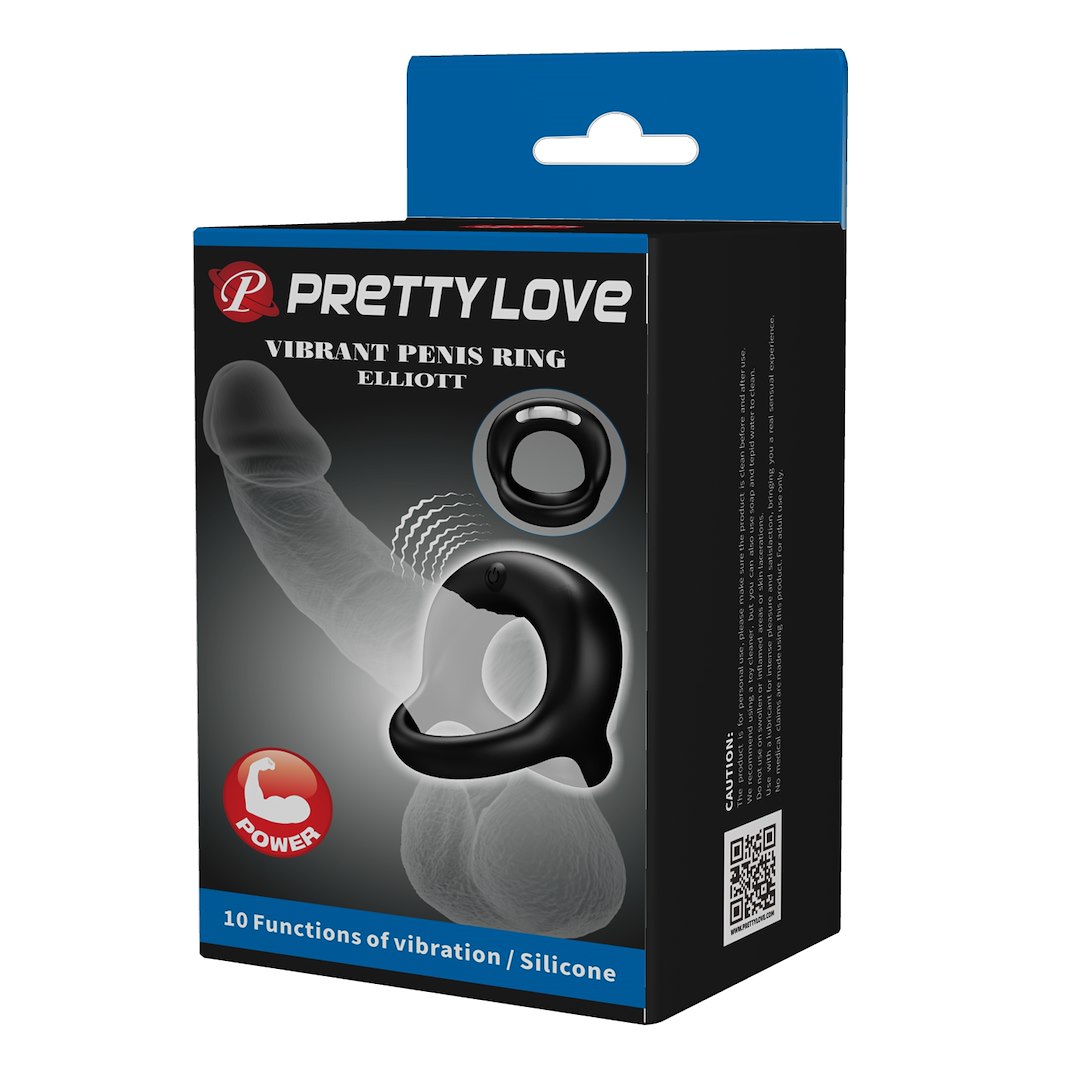 PENISZGYŰRŰ PRETTY LOVE VIBRÁLÓ PENISZGYŰRŰ ELLIOTT