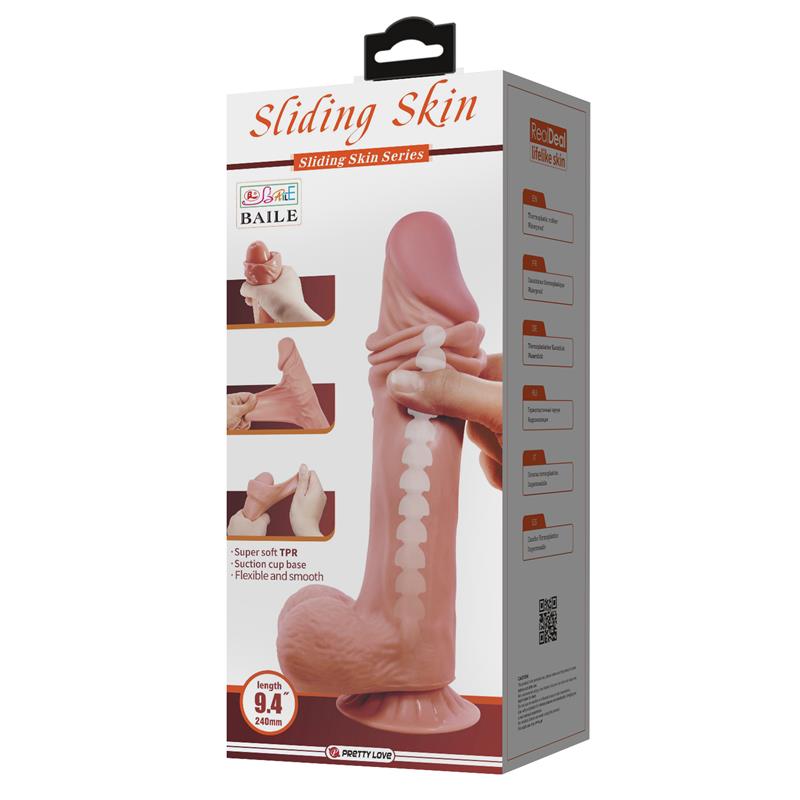 Sliding Skin Realistic Dildo 24 cm