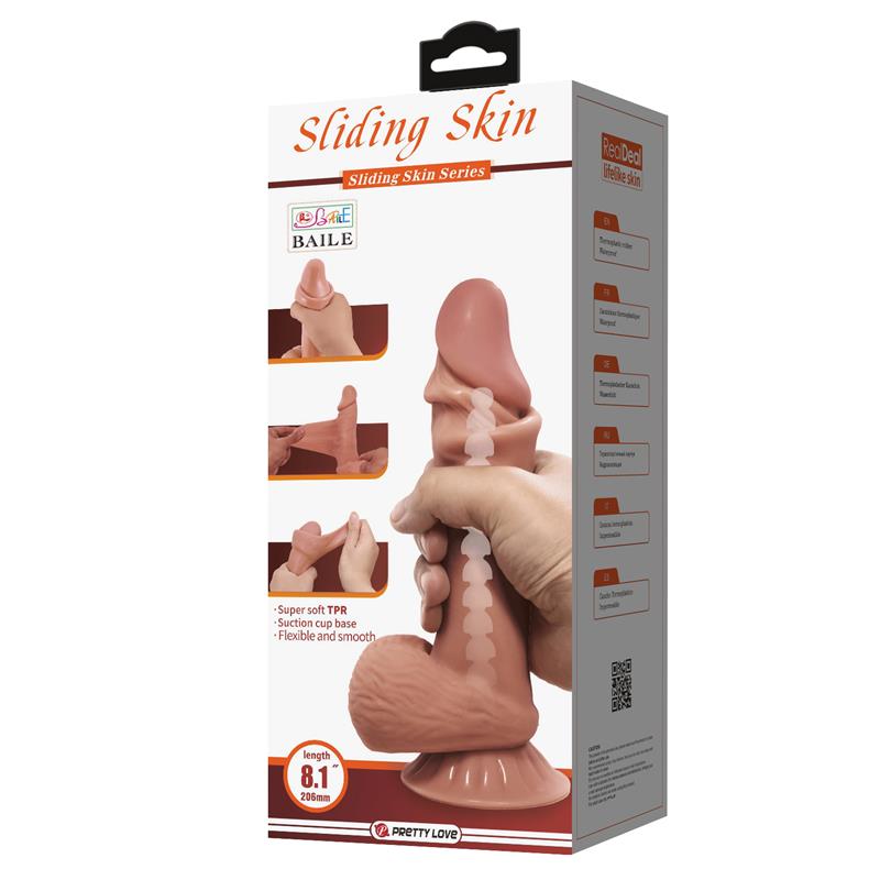 Sliding Skin Realistic Dildo 21.8 cm