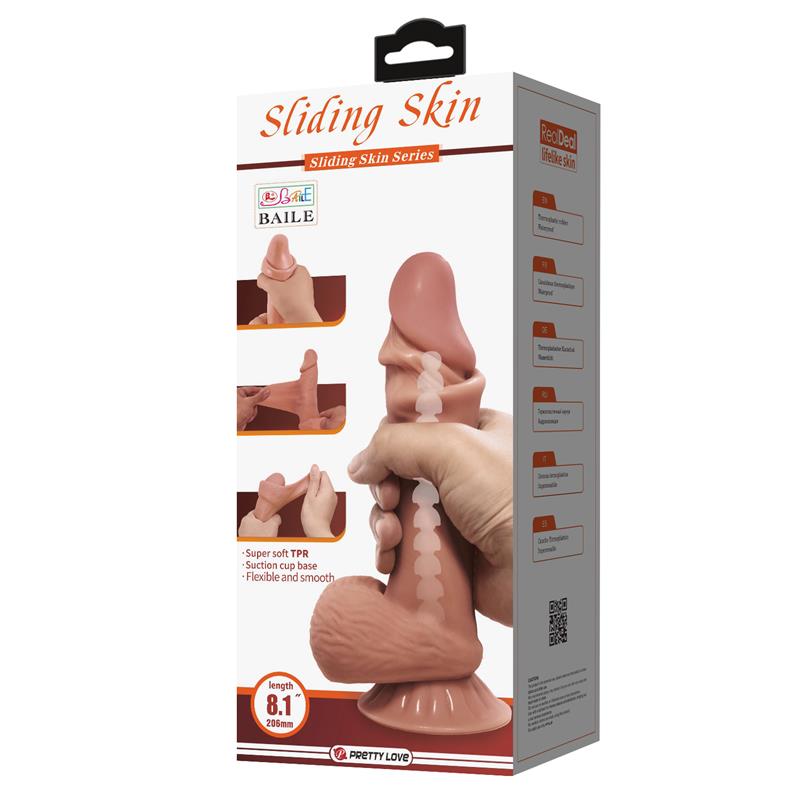 Sliding Skin Realistic Dildo 19.4 cm