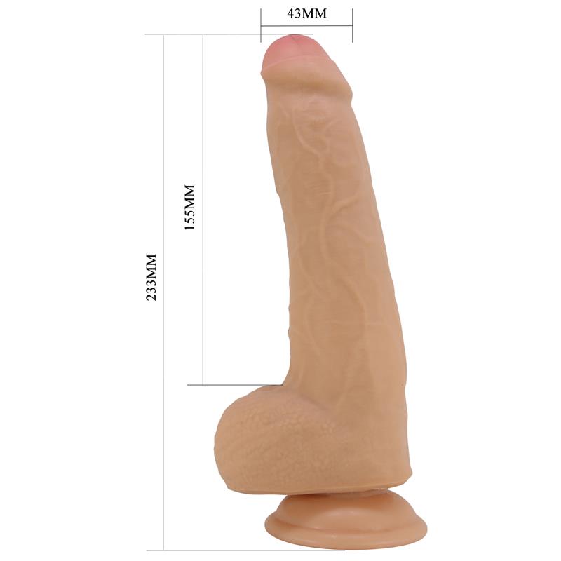 Sliding Skin Realistic Dildo with Testicles 23.3 cm