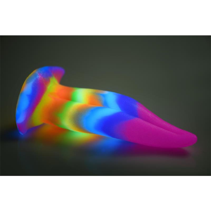 Glow-In-The-Dark Unicorn Tongue Dildo 8.4