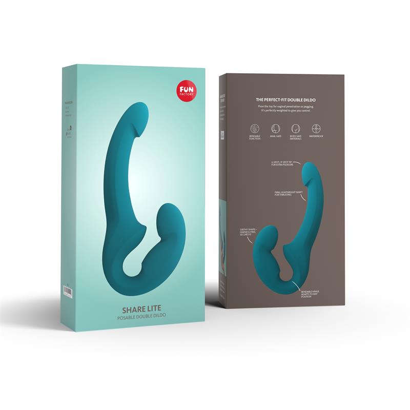 Share Lite Double Dildo Deep Sea Blue