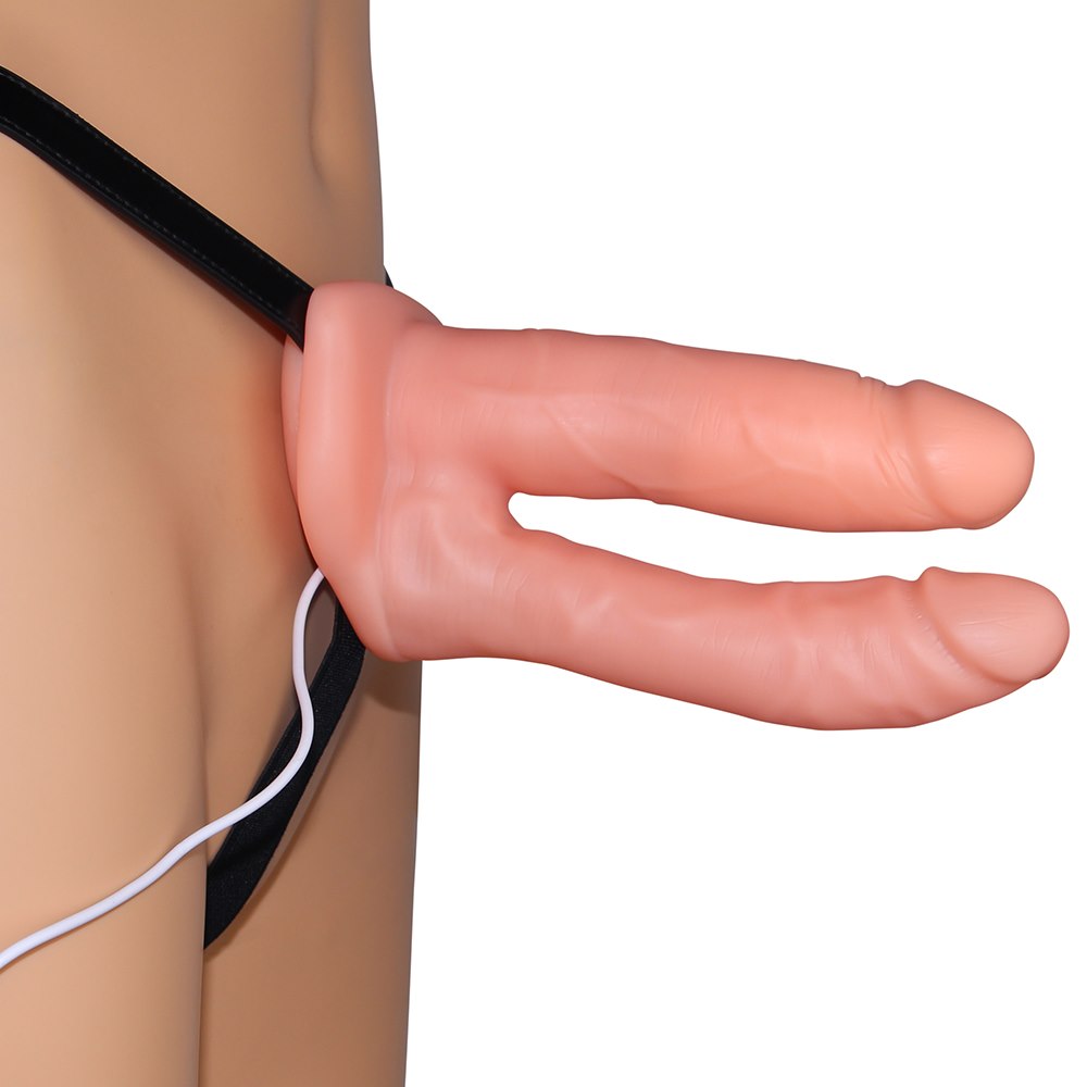 VIBRATING UNISEX HOLLOW STRAP ON