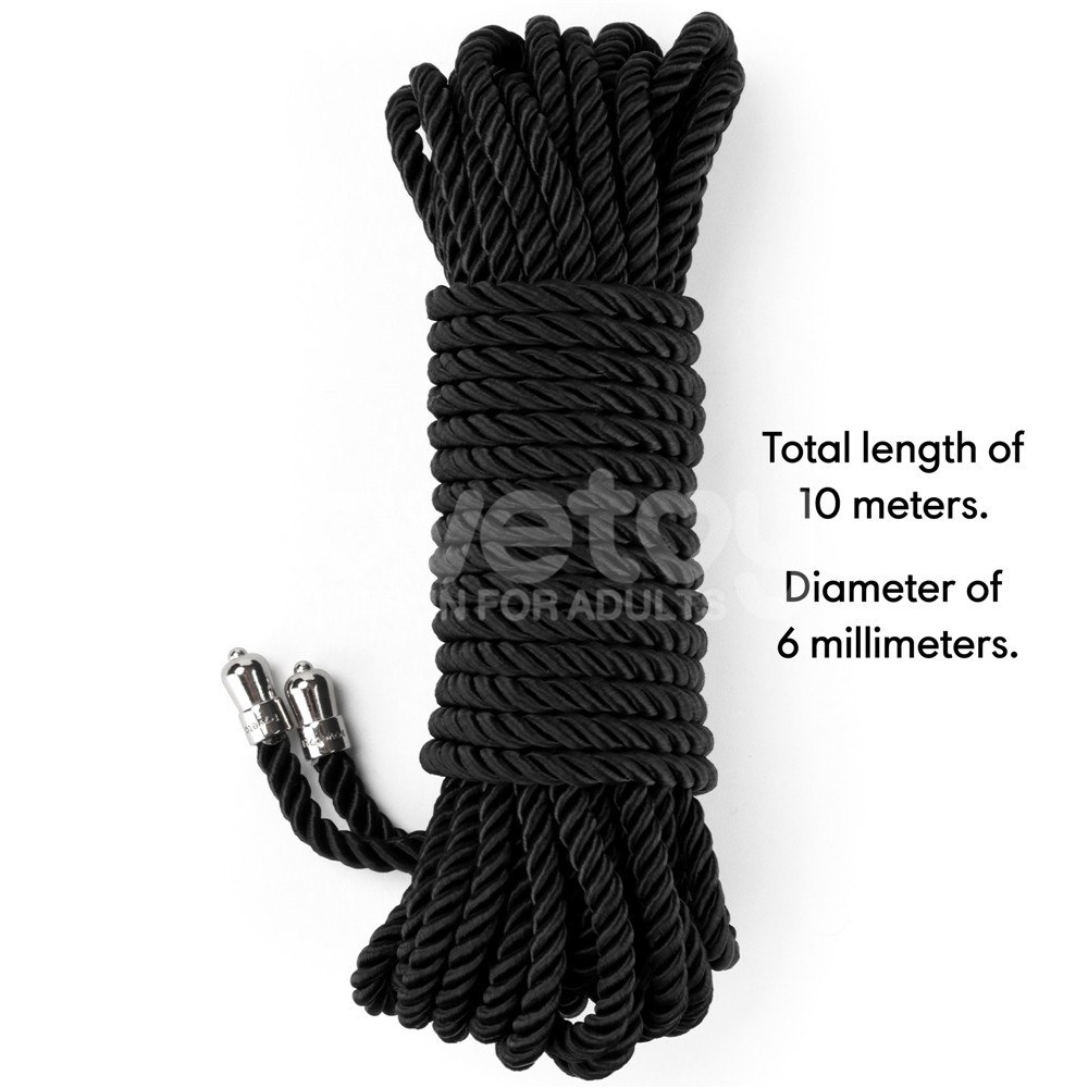 REBELLION EBONY SILKY BONDAGE ROPE