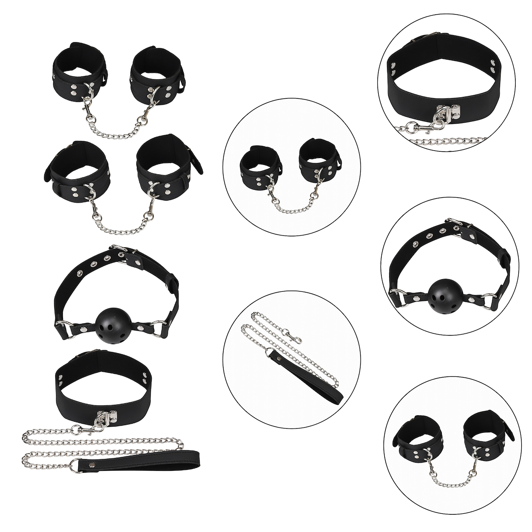 BDSM SET WITH 5 PRODUCTS EROSPACE WILD PLAY C11