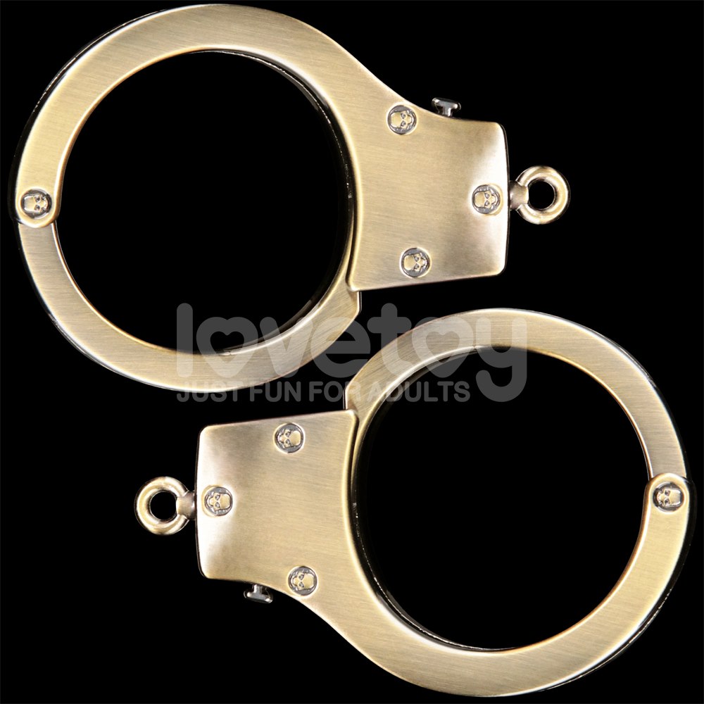REBELLION HEAVY METAL HANDCUFFS (BRONZE)